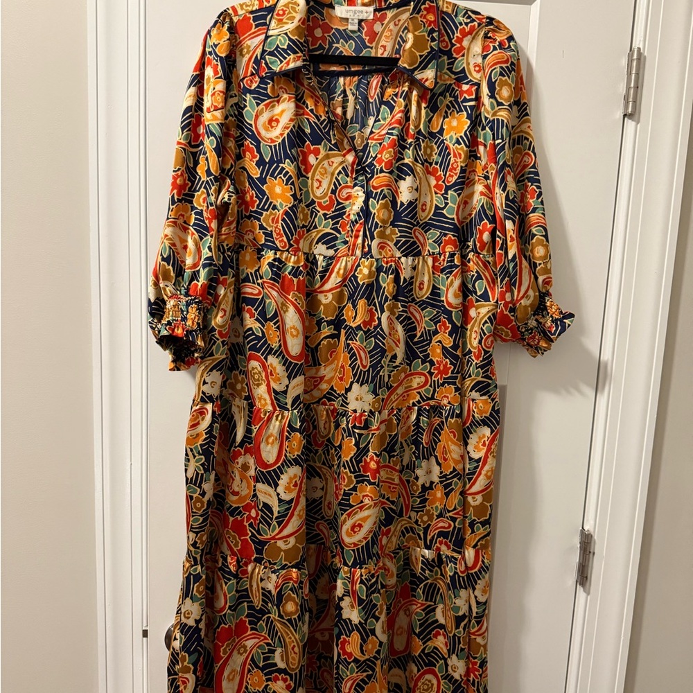 Umgee Colorful Fall Dress size 1x